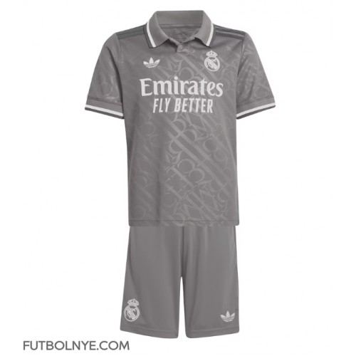 Camiseta Real Madrid Tercera Equipación para niños 2024-25 manga corta (+ pantalones cortos)